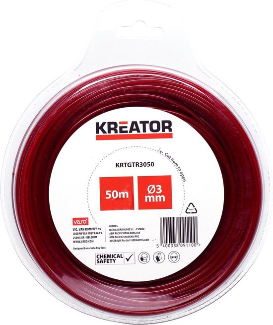 Kreator - Garden - KRTGTR3050 - Trimmerdraad - rond 3mm 50m van Kreator — afbeelding 2
