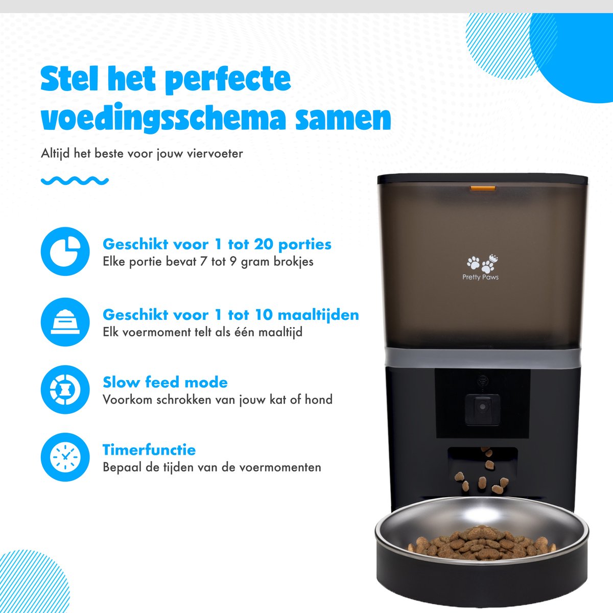 Pretty Paws QQ005 - Voerautomaat met - afbeelding 2