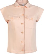 Zoso Blouse Amee Coated Sleeveless 242 1020 Apricot Dames Maat - XS