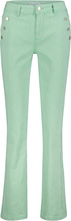 Red Button Jeans Bibette Coloured Denim Stripe Srb4147 Summer Green Dames Maat - W38