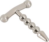 Penisplug Small Anchor - Solide Penis Anker Plug - Stimulerend Kralenontwerp Naadloos Gepolijst RVS 6 cm
