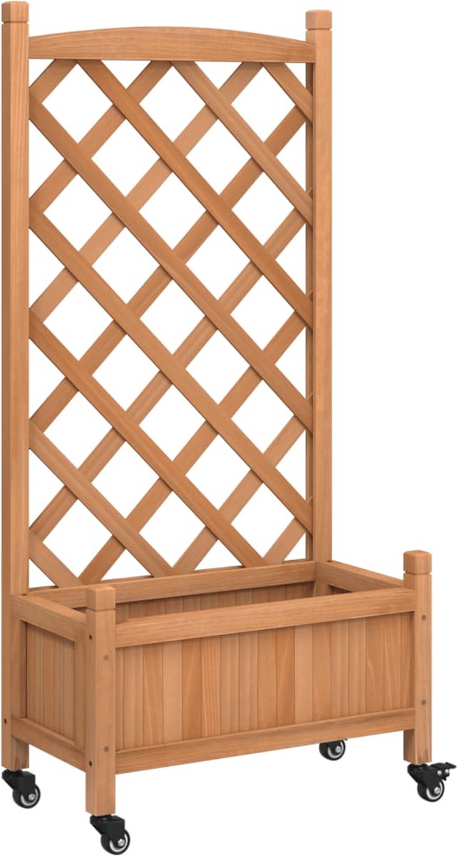 ESSCHERT'S GARDEN Plantenbak met trellis bloem zwart 100 x 39 x 140,5 cm kopen