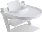 Trapp Tafel – geschikt voor alle versies van de Stokke stoel, eenvoudig te monteren, 100% BPA-vrij, wit
