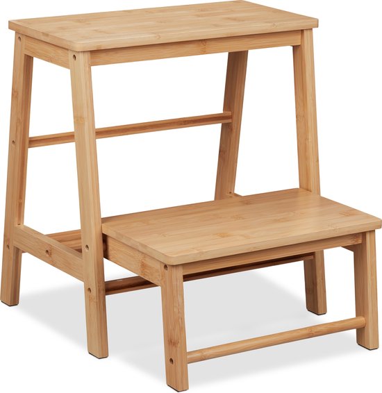 opstapkrukje inklapbaar - 2 treden - tot 100 kg - kinderkrukje - plantenkruk