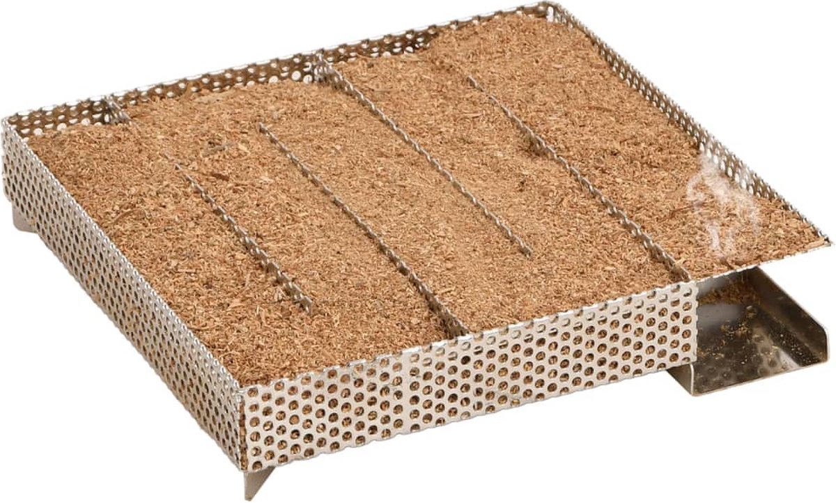 vidaXL - BBQ-rookoven - met - koude - rookgenerator - gegalvaniseerd - staal