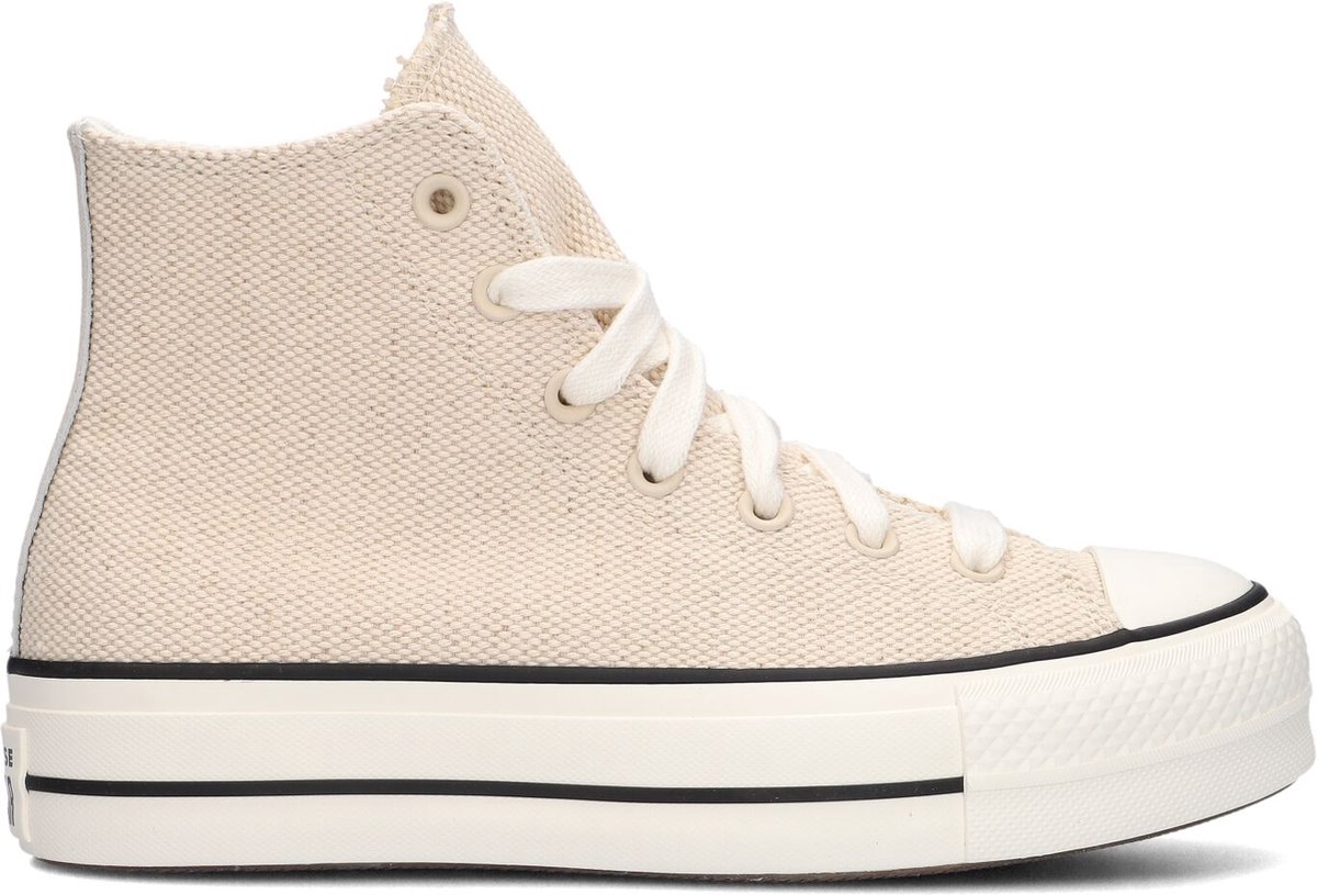 Converse Chuck Taylor All Star Lift Hoge sneakers - Dames - Beige - Maat  36,5 | bol