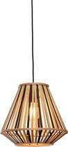 GOOD&MOJO Hanglamp Merapi - Bamboe/Zwart - 30x30x30cm - Modern - Hanglampen Eetkamer, Slaapkamer, Woonkamer