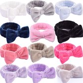 Elastische hoofdband voor skincare in kikkervorm, koraalweefsel voor make-up / douchen, make-up hoofdband, skincare hoofdband voor dames