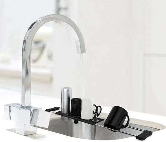 Thép không gỉ chìm Caddy hợp thời trang Bồn Rửa Nhà Bếp Organizer cho Countertop