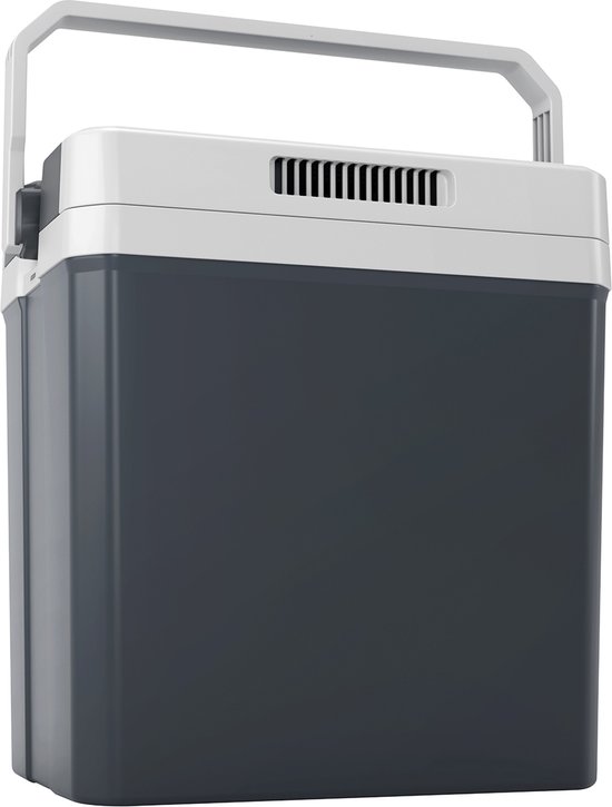 Tristar Koelbox KB-7524 - 24 liter inhoud - Elektrische Frigobox voor thuis en onderweg - Coolblox Thermo-elektrisch - 12V Autolader en 230V Stopcontact - Koelt & Verwarmt - Grijs