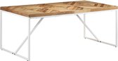 vidaXL - Eettafel - 180x90x76 - cm - massief - acaciahout - en - mangohout