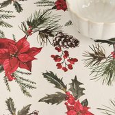 Vlekbestendig tafelkleed van hars Belum Christmas Flowers 300 x 140 cm