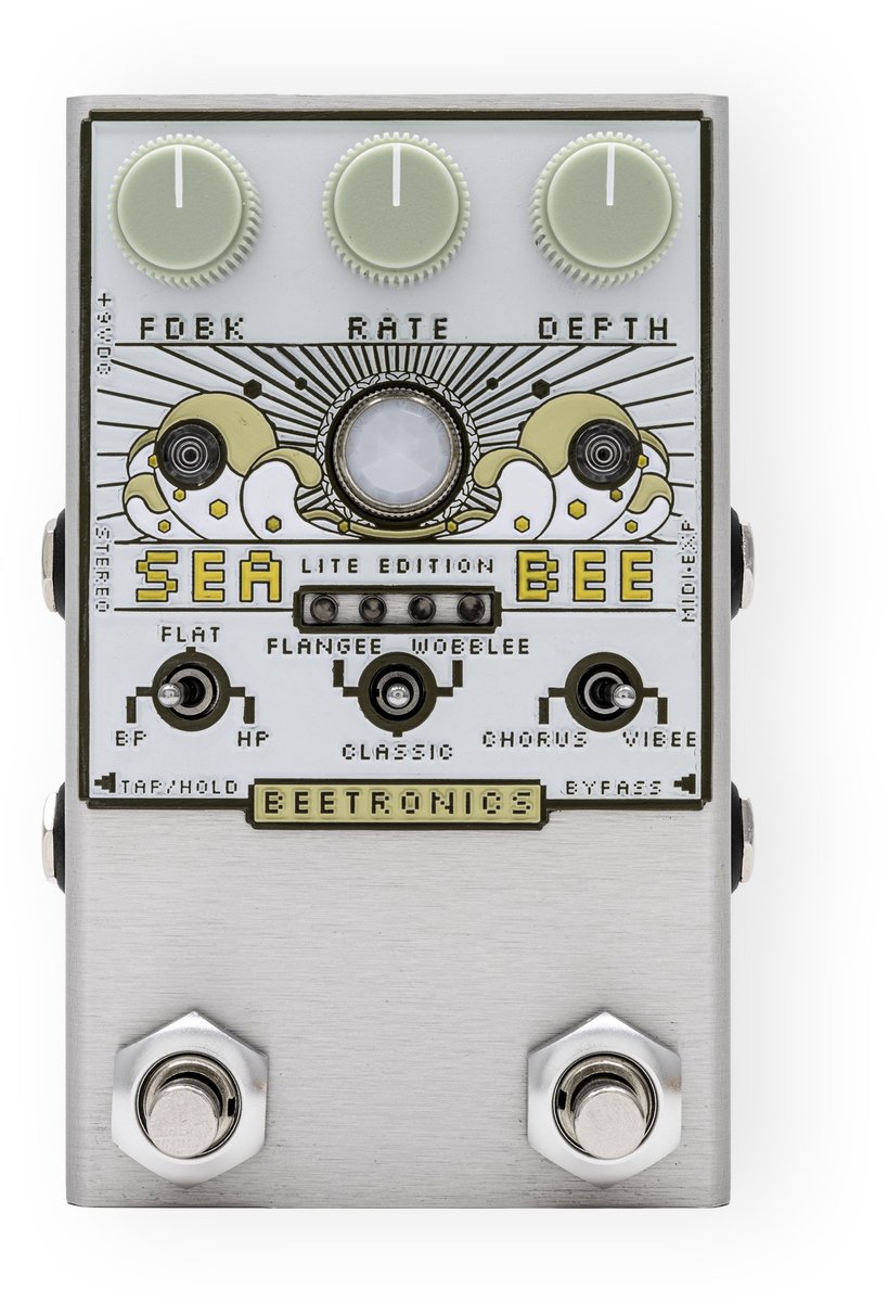 Beetronics Seabee Lite Cream - Modulation effect-unit voor gitaren