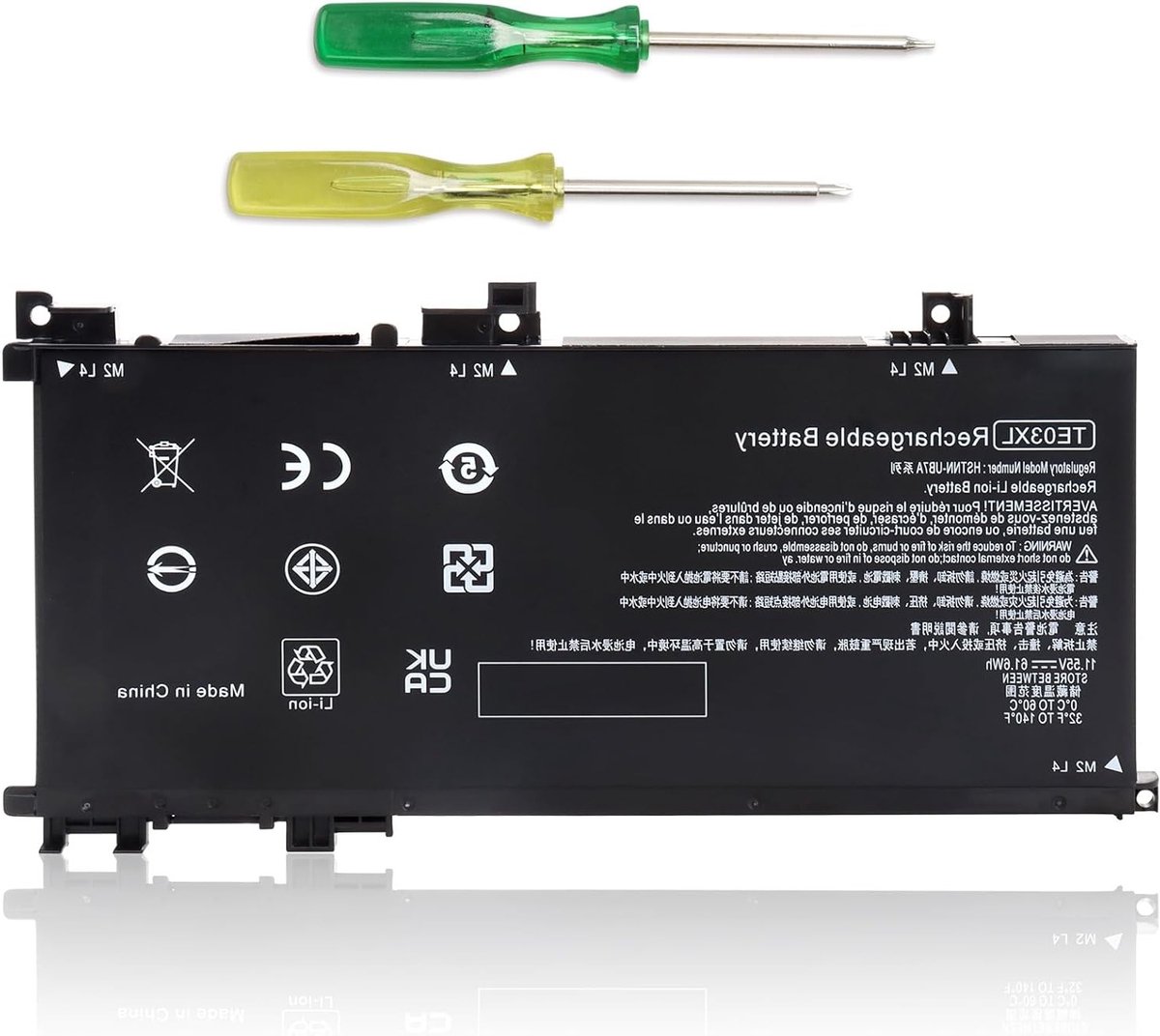Compatibele Laptopbatterij voor HP Omen en Pavilion 15, 11.55V, 8500mAh, Lange Levensduur, Betrouwbaar en Krachtig