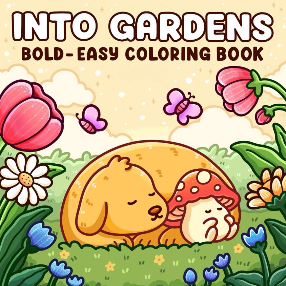 Into Gardens: Kleurboek voor Volwassenen en Tieners met Schattige en Licht Hartverwarmende Momenten voor Ontspanning (Super Cute Coloring Boek) – Paperback – 25 Maart 2026