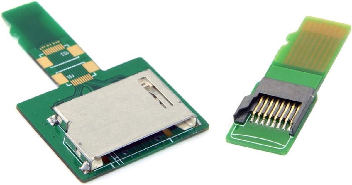 SD en TF Kaart Socket Verlengadapter - Micro-SD TF Male naar Vrouwelijke Connector voor Geheugenkaarten en Testtools