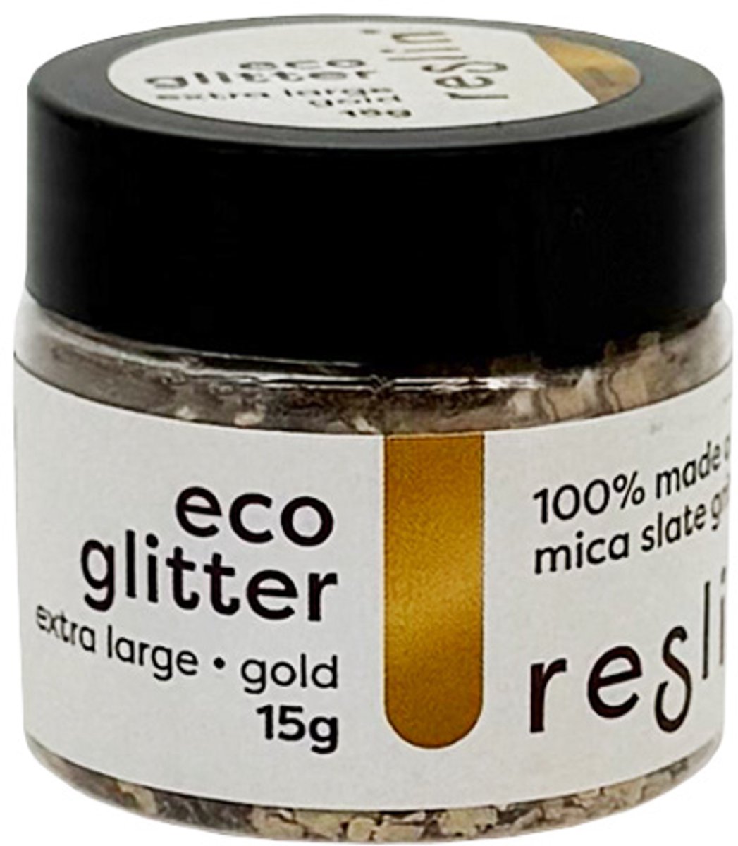 Reslin eco glitter 15gr small zilver