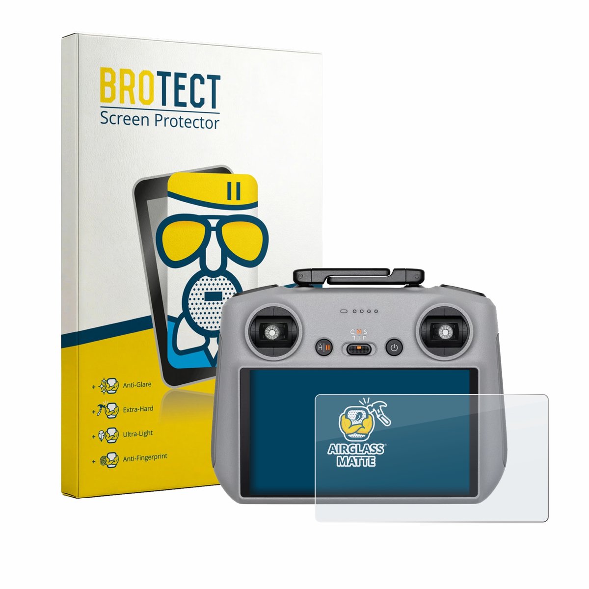 BROTECT - Screenprotector voor DJI RC 2 2025 - Folie Beschermfolie Beschermglas matte
