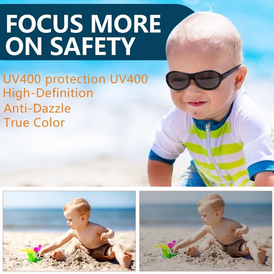 Allecto - Babyzonnebril - Gepolariseerde sportbril - UV400-bescherming - Flexibel en verstelbaar - Geschikt voor 0-36 maanden - Uniseks baby van allecto — afbeelding 5