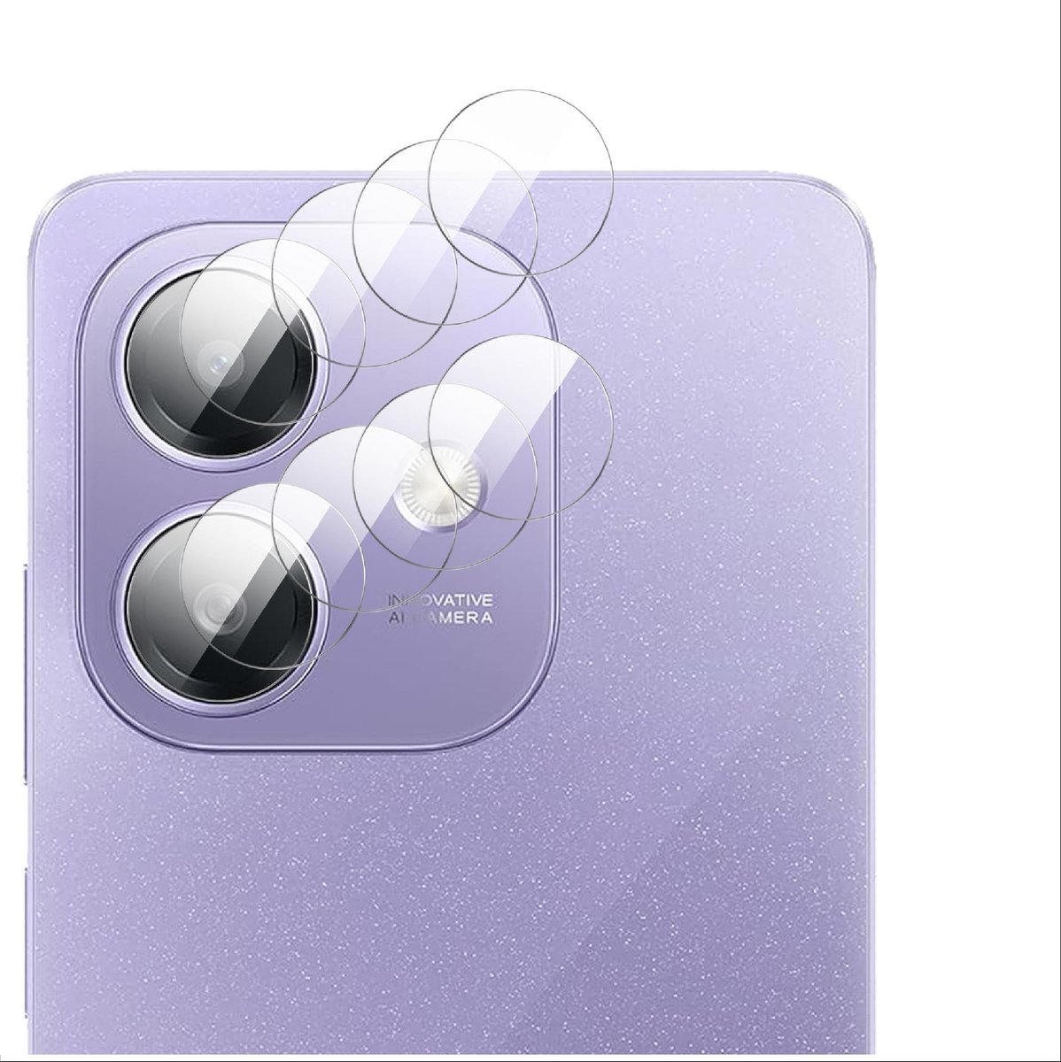 Allecto - Ultradunne cameralensbeschermer - HD gehard glas - Perfecte bescherming - Compatibel met A40 / A40M - Ideaal voor smartphone ge...