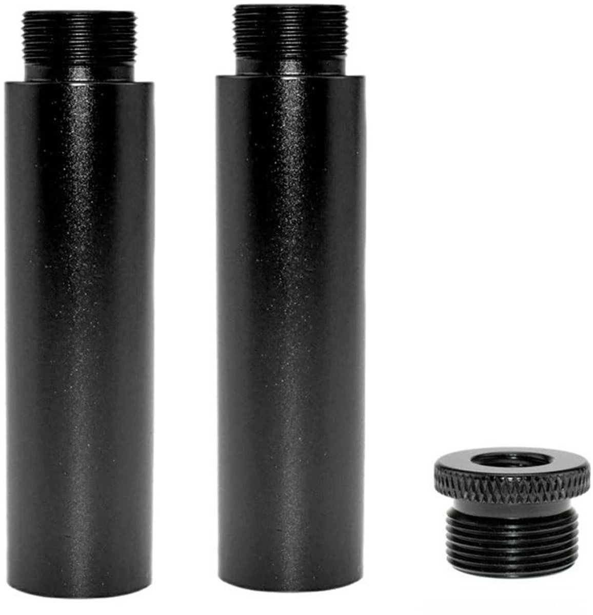 Allecto - Metalen Microfoonstandaard - Microfoon Verlengingsstang - Zwart - 5/8 naar 3/8 Adapter - Geschikt voor opnameapparatuur