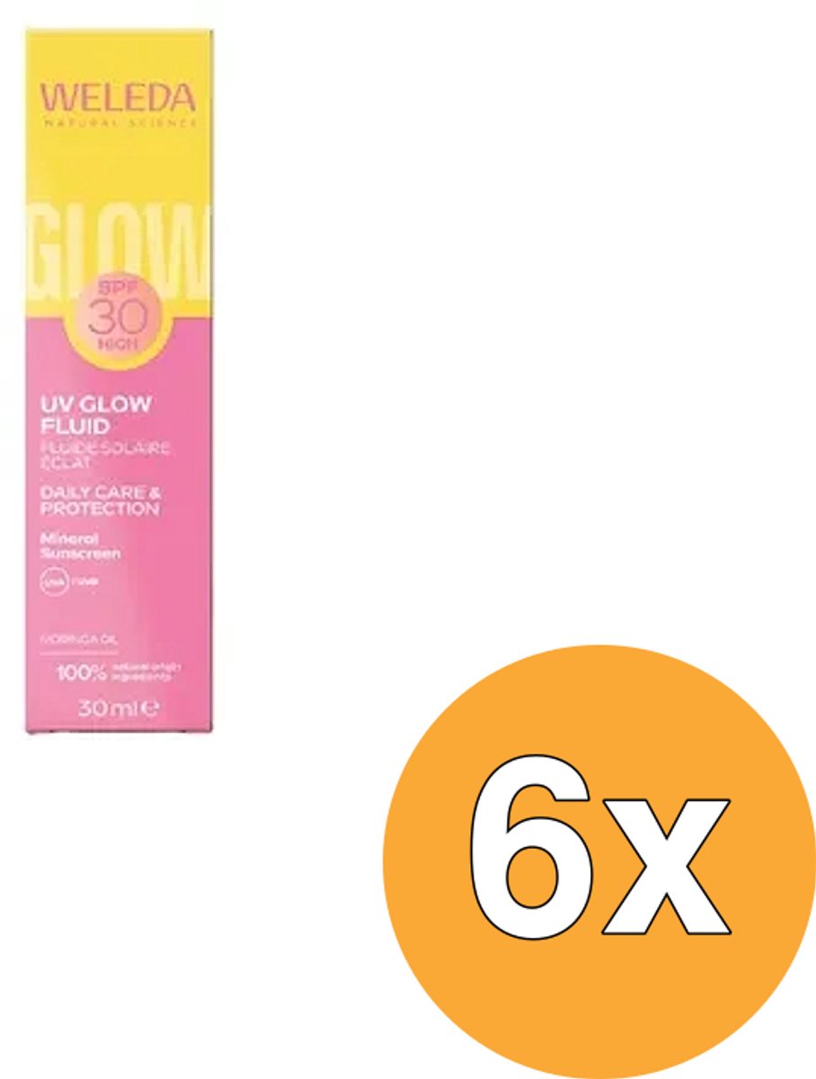 6x Weleda Spf30 Zonnefluide (30 ml)