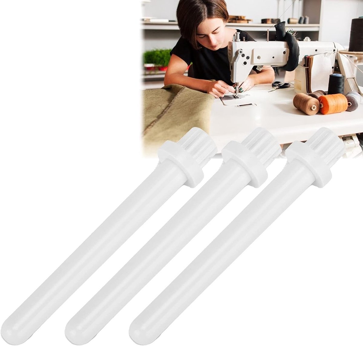 3 Stuks Universele Plastic Spoelen voor Naaimachines - Extra Accessoires voor Naaien en Tailoring