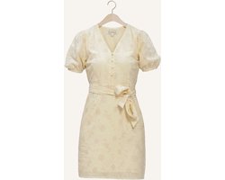 Freebird Wv-flower-embro-26-1 Dames - Jurk - Creme - Maat XS