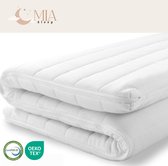 MENDALE Topper 140 x 200 cm gel matras topper H2 en H3 6 cm hoog koudschuim matrastopper van comfortabel gelschuim, afneembare overtrek, ÖEko-TEX®, Certipur-US, Reach gecertificeerd (140 x 200 x 6