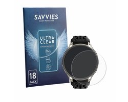 Savvies - Screenprotector voor Amazfit Cheetah 2 Pro - Folie Beschermfolie transparant 18 Stuks