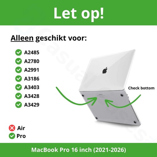 Lunso - housse - MacBook Pro 16 pouces (2021) - Marble Aiden