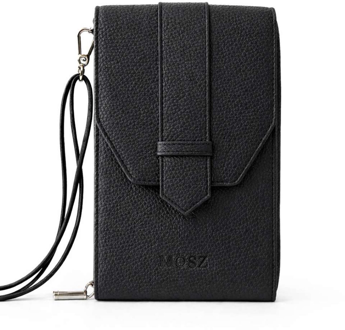 MŌSZ Zwart telefoontasje dames crossbody / telefoontasje met portemonee