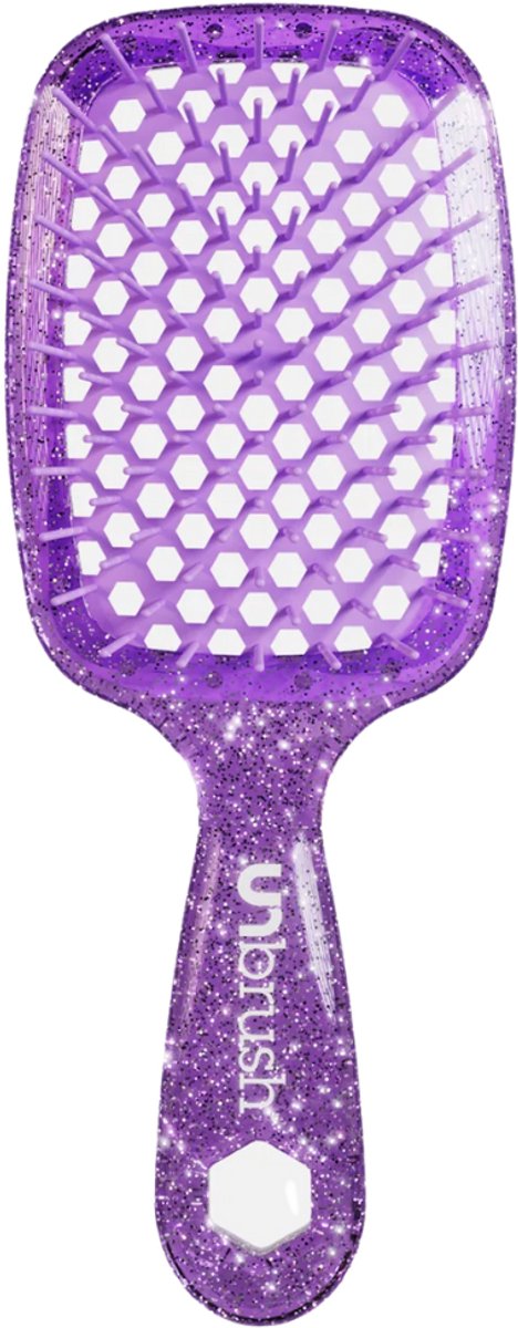 UNbrush Detangling Hair Brush Glitter - Amethyst
