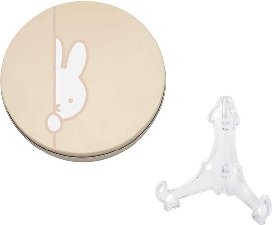 Dooky x nijntje Round Shape Tin – Baby Hand- & Voetafdruk Kraamcadeau — afbeelding 3