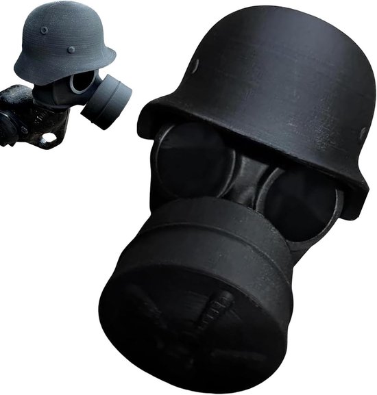 Cache-attelage, cache-boulon d'attelage amusant en forme de casque à gaz, capuchon de protection de boule d'attelage adapté pour empêcher le tube récepteur de rouiller, adapté à la décoration automobile