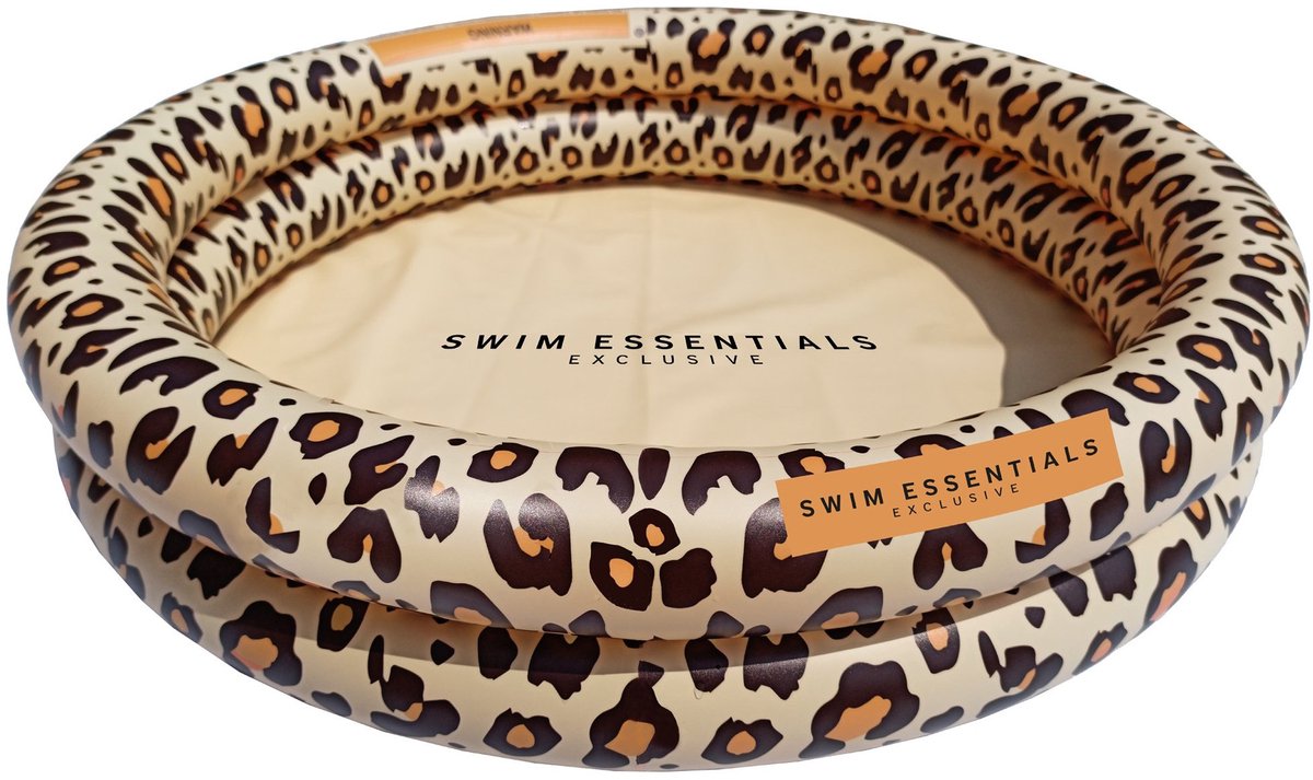 Swim Essentials Opblaasbaar Zwembad - Baby & Kinder Zwembad - Beige Panterprint - Ø 100 cm