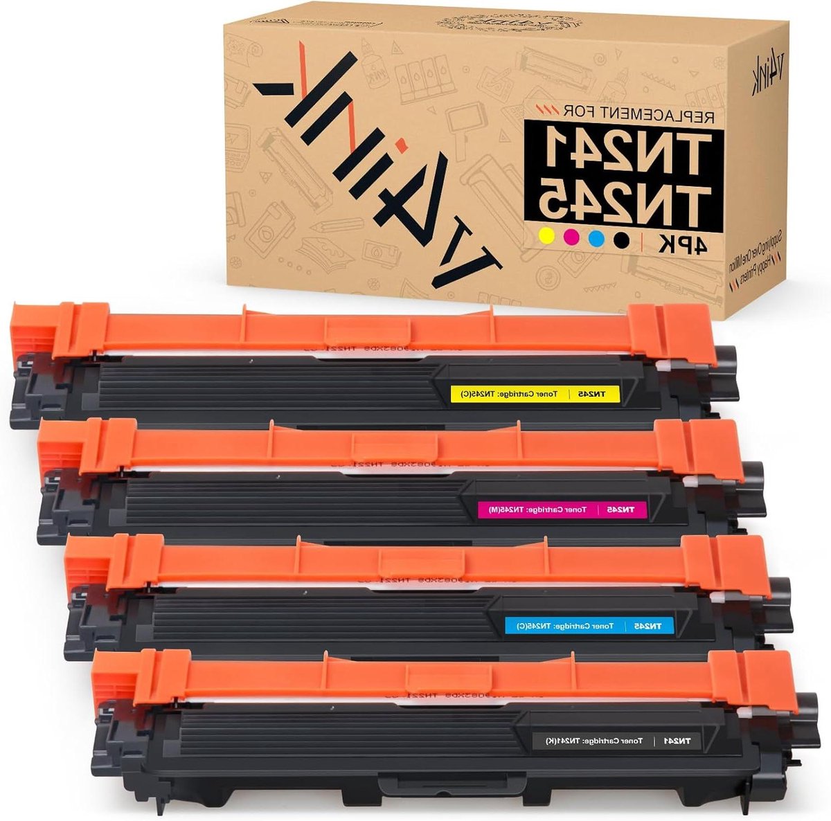 Toner Cartridges - Inkt Patronen - Kleuren Printen - Hoge Capaciteit - 4 Stuks - Multicolor
