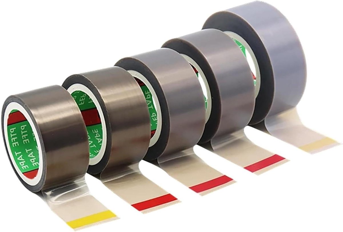 Isolatietape - Hoge temperatuur tape - Elektrisch isoleren - PTFE met lijm - 10 meter rol - Zwart