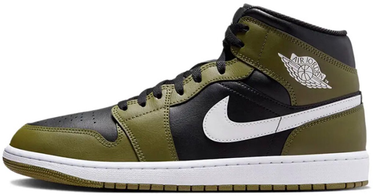 Nike Air Jordan 1 Mid Heren Sneakers� Zwart