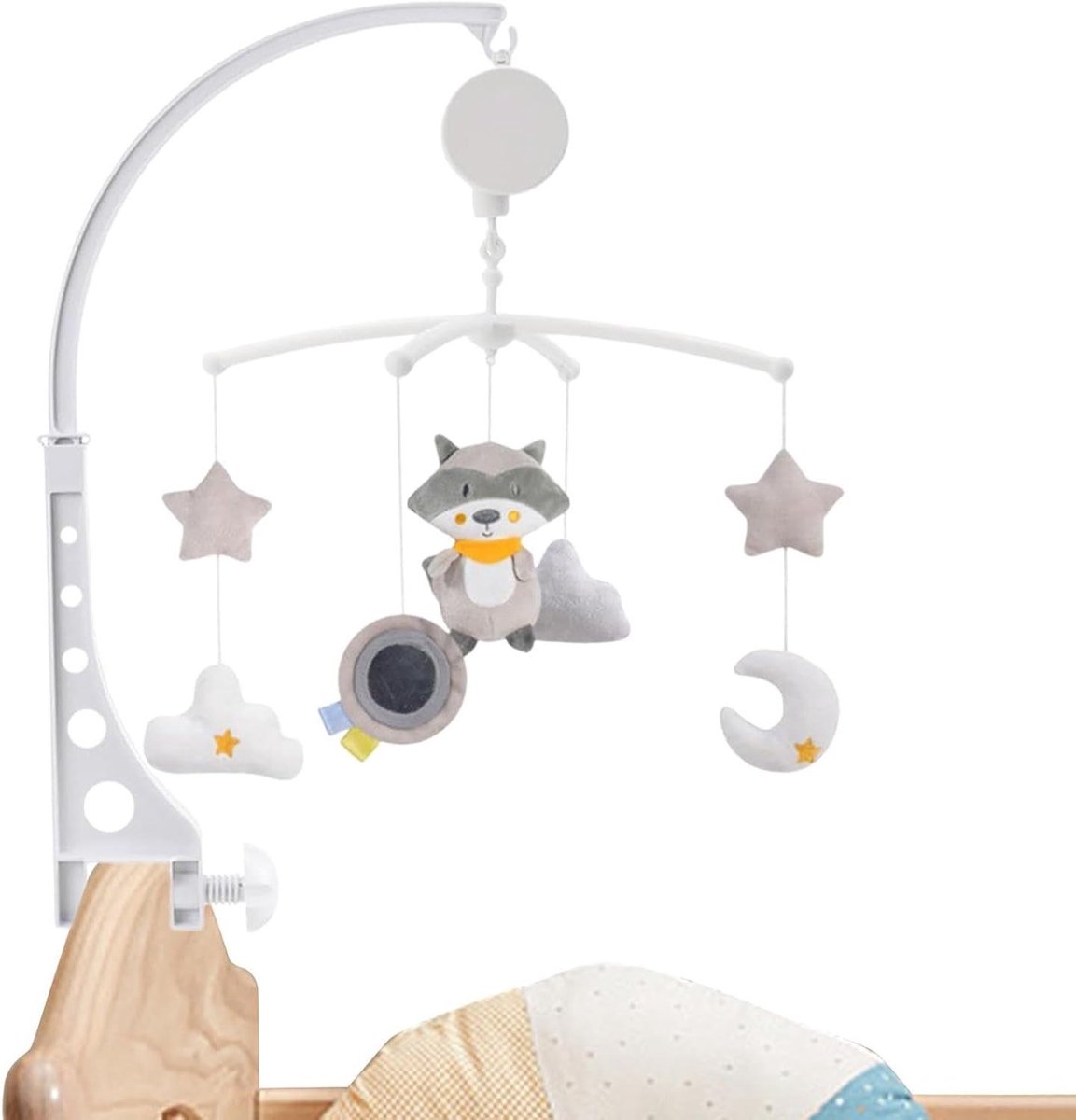 Decoratie Kinderkamer - Baby Mobiel - Ontspanning Kind - Zachte Muziek - 49 x 42 x 35 cm - Multicolor