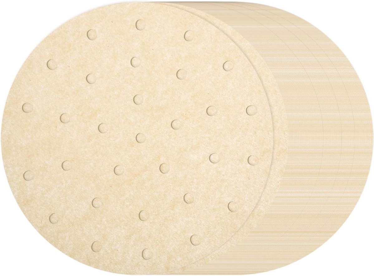 Luchtfriteuse Vellen - Oven Papier - Bakken Zonder Knoeien - Geperforeerd Ontwerp - 400 Stuks 20 cm - Bruin