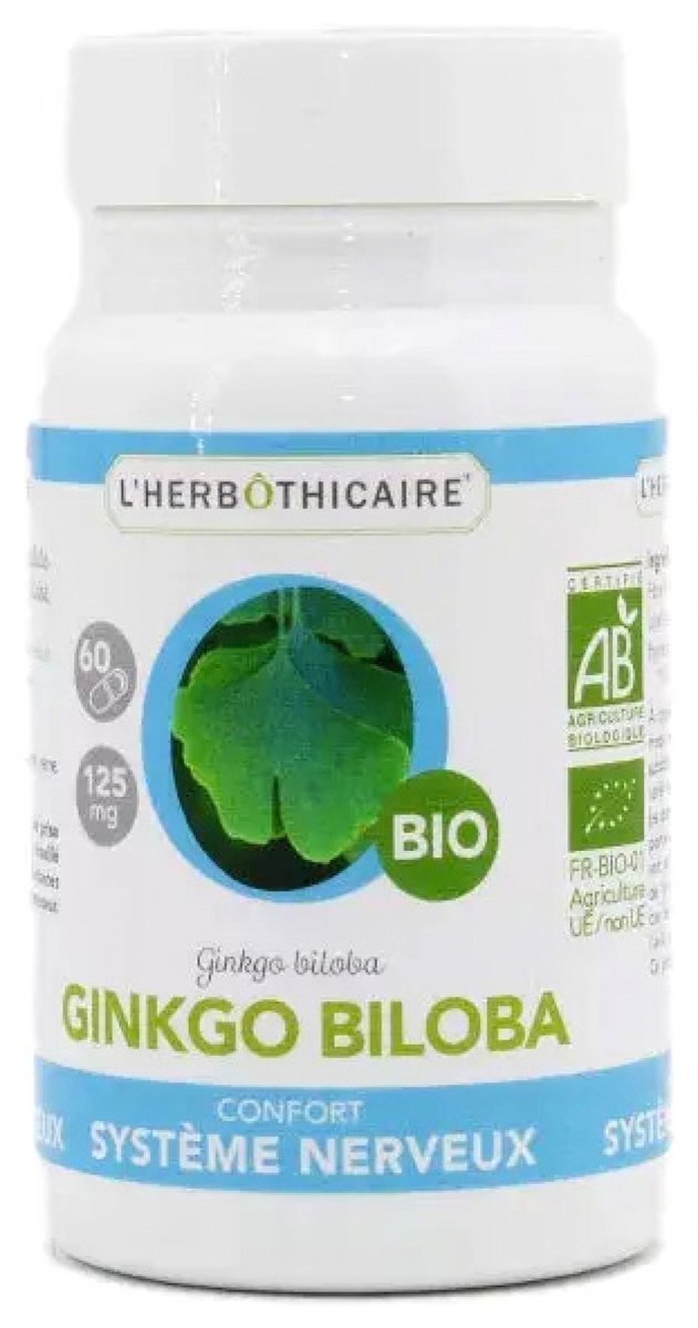 L'Herbôthicaire Ginkgo Biloba bio 180 Capsules