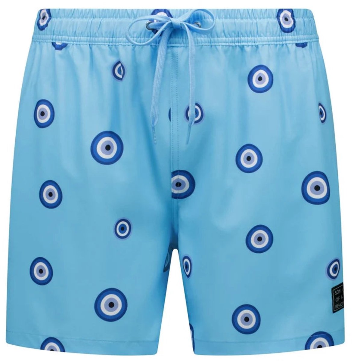 Son of a Beach - Blauw Oog Jongens Zwembroek - maat 86-92 - Blauw