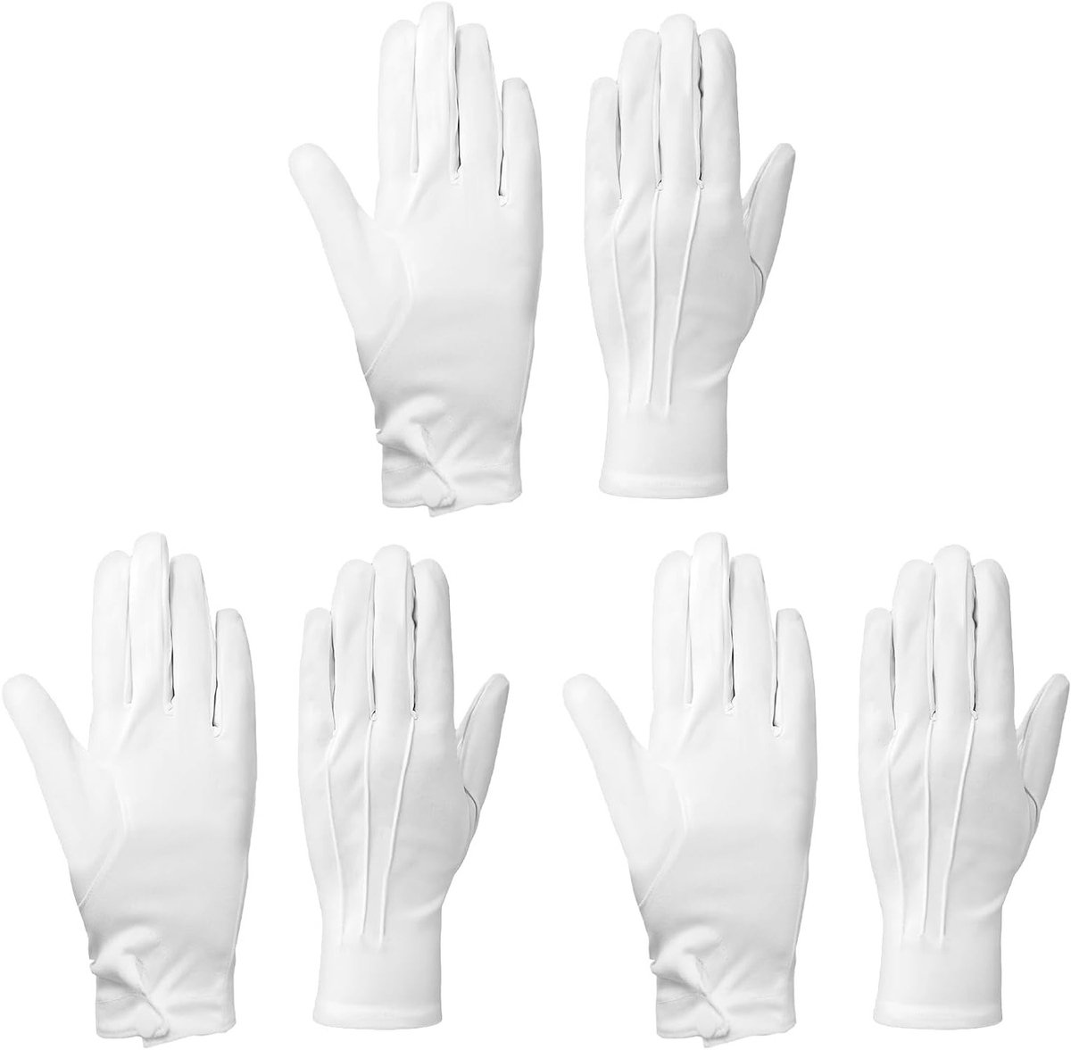 Nylon Katoenen Handschoenen voor Droge Handen, Perfect voor Kostuums, Sieradeninspectie en Meer - 2 Paar