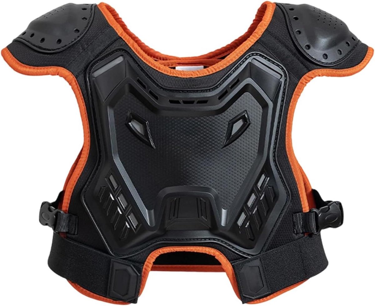 Kinder Borstbescherming - Motorfiets Vest - Sport Activiteiten - Verbeterde Veiligheid - 30 cm - Oranje