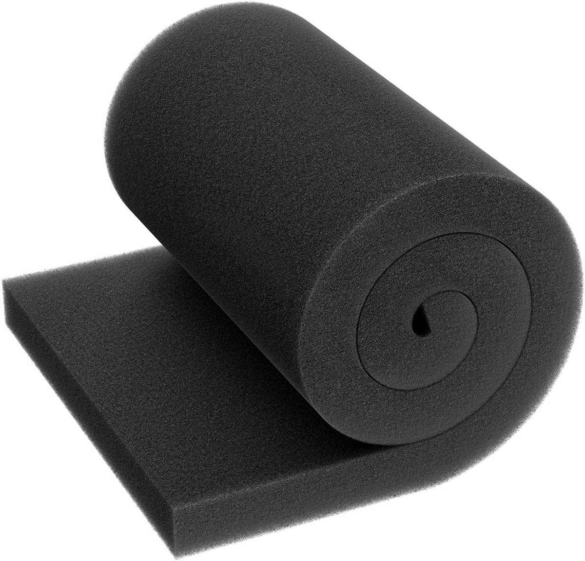 Aquarium Filter Media Pad voor Visvijvers en Hydroponics - Zwarte Schuimfilter voor Waterfiltratie, 91 L x 30 W (cm)