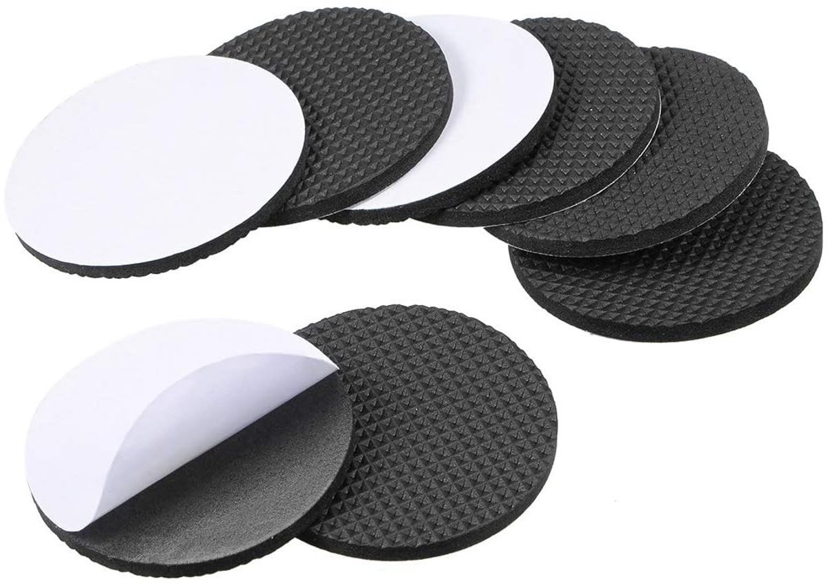 Dailygoods- Meubelpads Zelfklevend - EVA Pads - 60mm Diameter - 4mm Dikte - Ronde - Set van 8 - Viltjes
