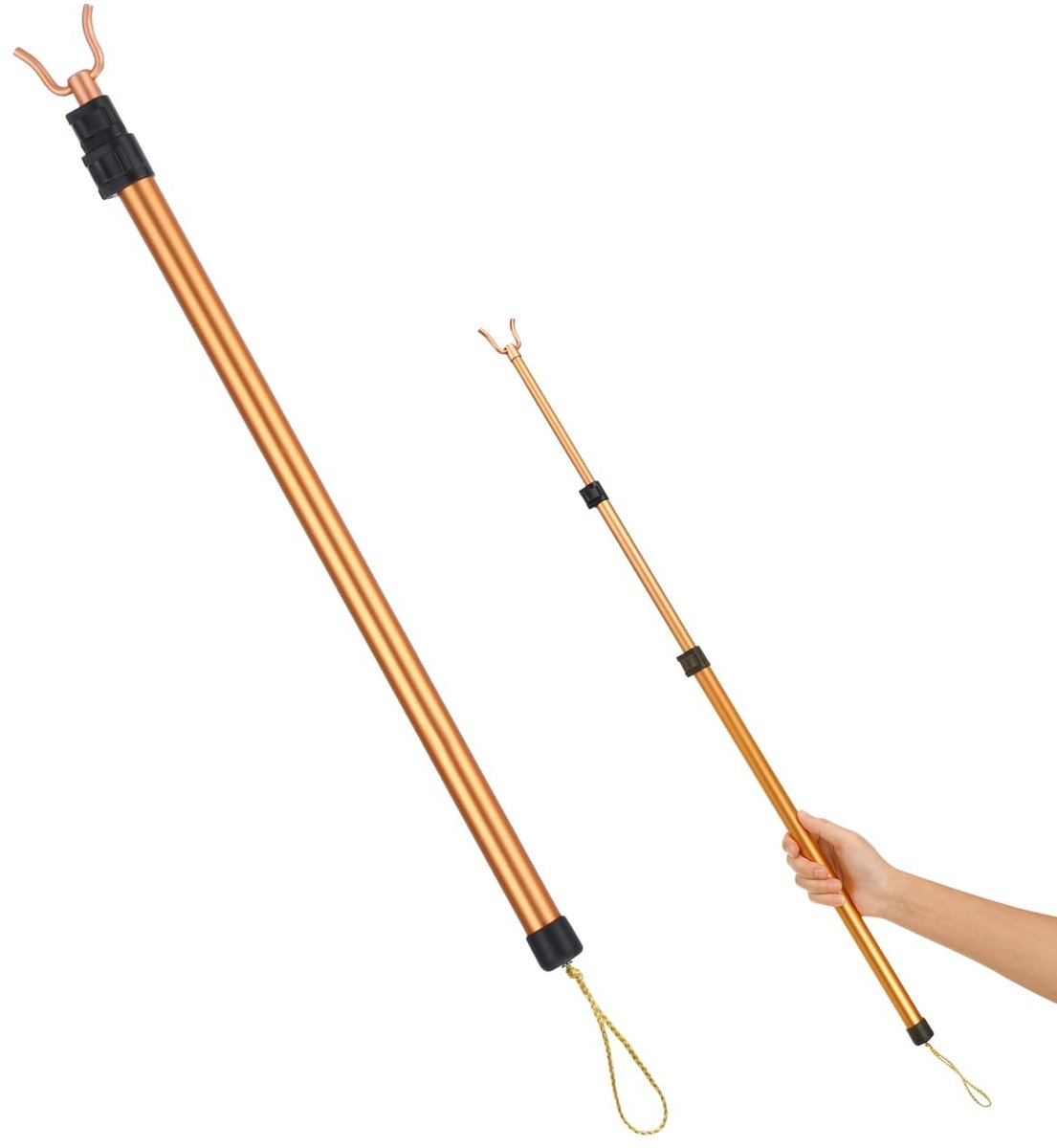 Dailygoods- Uittrekbare Stang - Duurzaam - Telescopisch - Professioneel Gereedschap - Robuuste Haken - Lange Uitschuifbare Staaf - Telescopische Stang