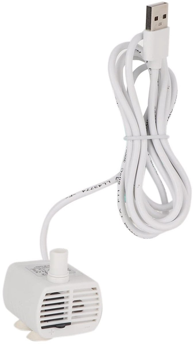 Dailygoods - USB Waterpomp voor Fontein - Stil en Energiezuinig - Ideaal voor Aquarium en Huisdieren - Hoogwaardige Watercirculatie - Geschikt voor Kl...