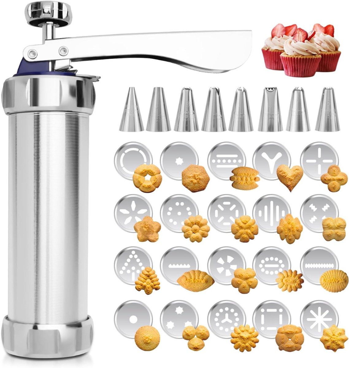 QUOVO® Krokettenmaker - Krokettenmachine - Krokettenpers - Zilver - 22cm x 16cm x 6cm